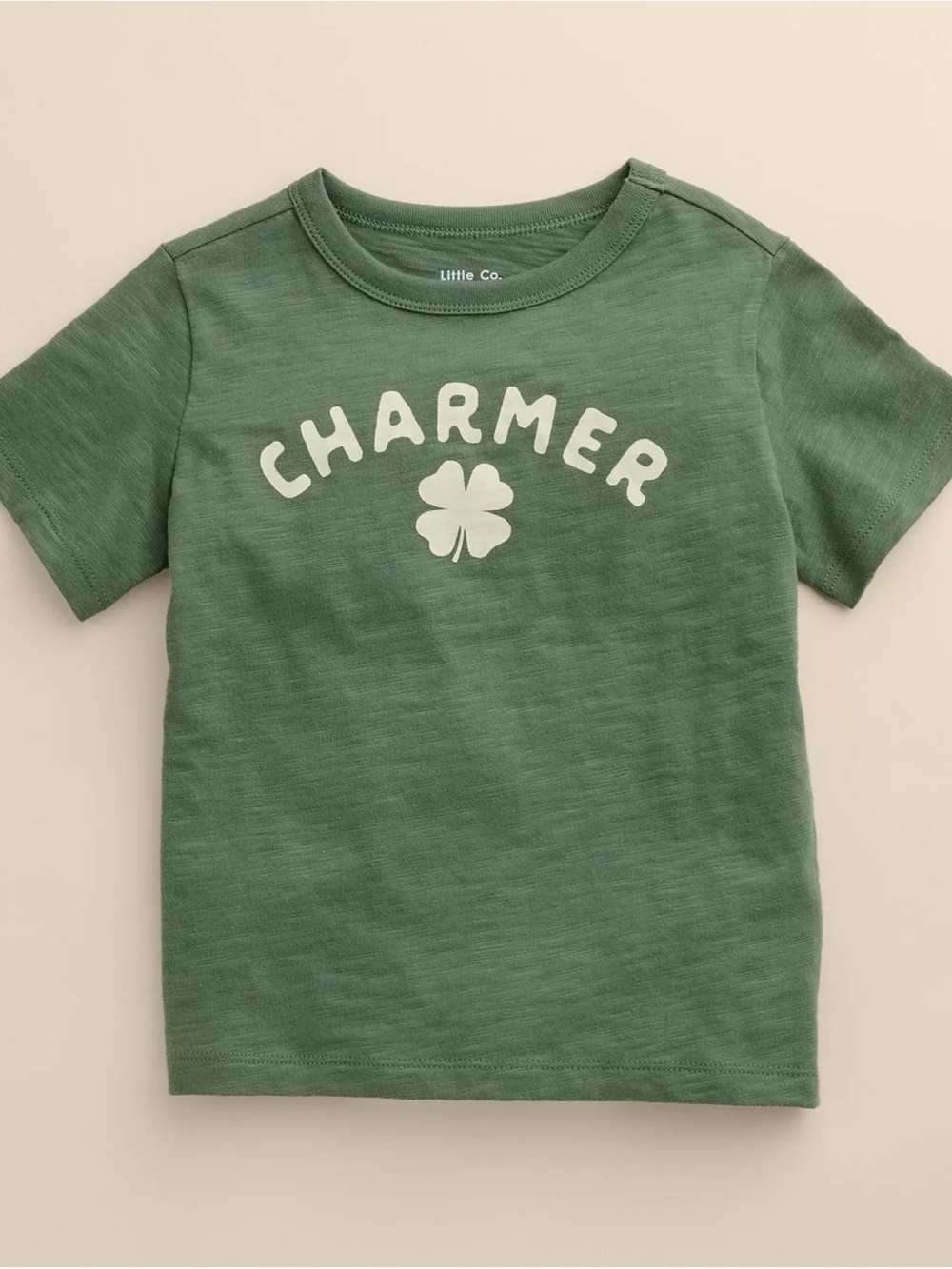 Little Co. Kids' Green "Charmer" Graphic Tee - 9M